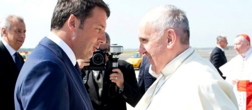 Papa Francesco e il premier Renzi