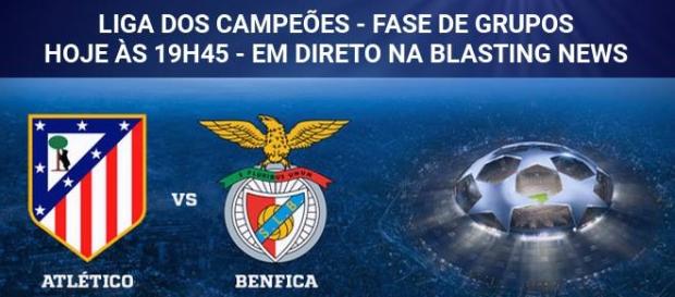 Atlético e Benfica jogam hoje na Liga dos Campeões Atlético e Benfica jogam hoje na Liga dos Campeões