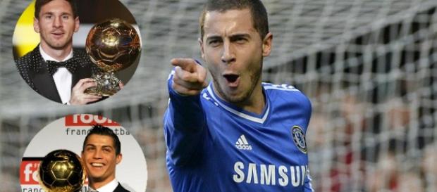 Celebración de un gol de Eden Hazard Celebración de un gol de Eden Hazard