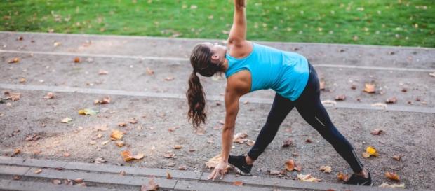 Personal Trainerrin Olivia hält sich fit. Personal Trainerrin Olivia hält sich fit.