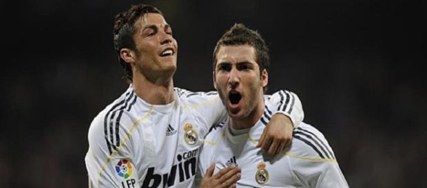 Ronaldo e Higuaín cuando coincidieron en el Madrid Ronaldo e Higuaín cuando coincidieron en el Madrid