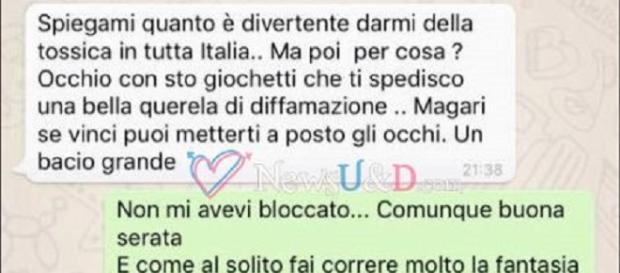 Valentina Dallari offende così Andrea Melchiorre Valentina Dallari offende così Andrea Melchiorre
