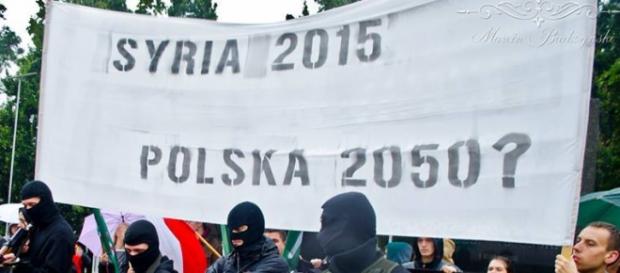 Zdjęcie z manifestacji. Autor: Marcin Budzyński Zdjęcie z manifestacji. Autor: Marcin Budzyński