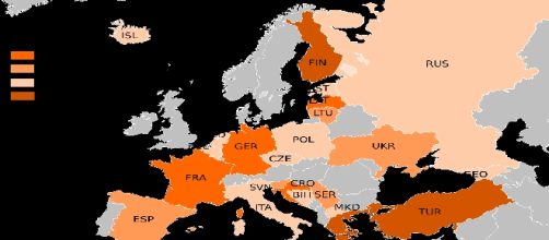 La cartina delle nazioni partecipanti (wikipedia)