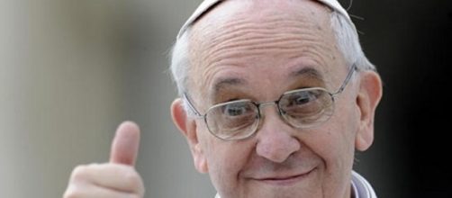 Una simpatica immagine di Papa Francesco