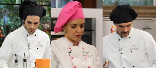 Fiuk, Bianca Rinaldi e Giba na final do SuperChef Fiuk, Bianca Rinaldi e Giba na final do SuperChef