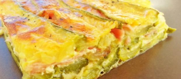 La lasagna fatta di zucchine e formaggi La lasagna fatta di zucchine e formaggi