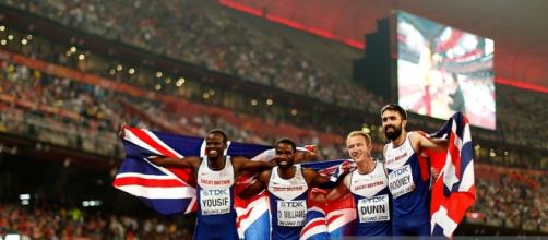 GB men's 4x400m relay team won bronze