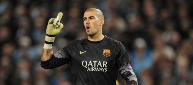 Victor Valdes during his time at Barcelona Victor Valdes during his time at Barcelona