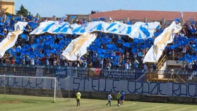 La curva dell'Akragas nella scorsa stagione