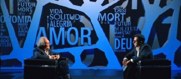 Buenafuente con Punset en un programa de TV3. Buenafuente con Punset en un programa de TV3.