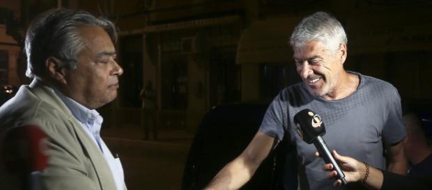 José Sócrates de regresso a casa. José Sócrates de regresso a casa.