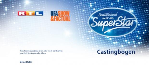 Casting zu DSDS Foto: Privat /Castingbogen von RTL Casting zu DSDS Foto: Privat /Castingbogen von RTL