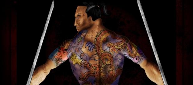 Un membru al temutei organizaţii criminale Yakuza Un membru al temutei organizaţii criminale Yakuza