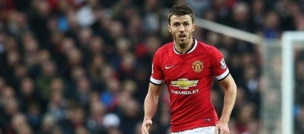 Michael Carrick playing for Manchester United Michael Carrick playing for Manchester United