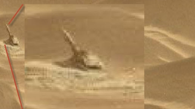 Strana struttura sul Pianeta Rosso