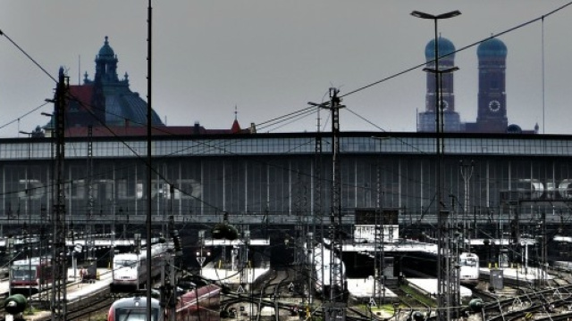 La stazione centrale di Monaco di Baviera.
