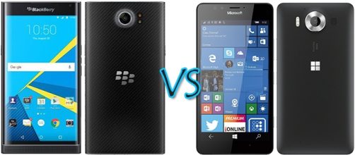 BlackBerry Priv vs Microsoft Lumia 950
