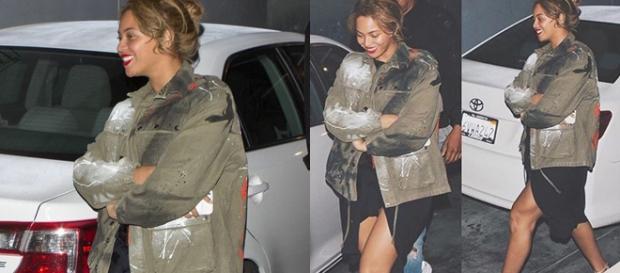 Beyoncé com roupa larguinha (Foto: Instagram) Beyoncé com roupa larguinha (Foto: Instagram)