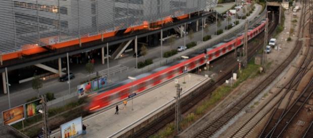 Blick auf den Bahnhof München Hackerbrücke Blick auf den Bahnhof München Hackerbrücke