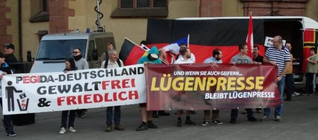 "Lying media", says Germany's far right. "Lying media", says Germany's far right.