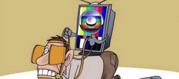 Charge sobre Globo - Imagem: Google Charge sobre Globo - Imagem: Google