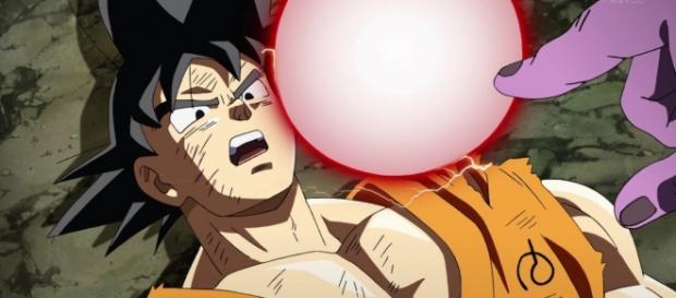 Goku a punto de ser eliminado por Freezer Goku a punto de ser eliminado por Freezer