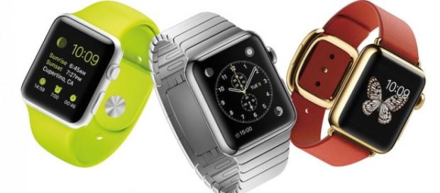 Os três modelos Apple Watch lançados em 2015 Os três modelos Apple Watch lançados em 2015