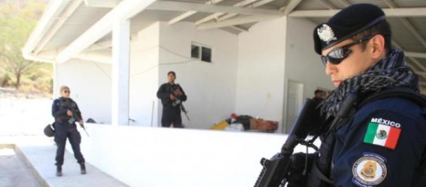 Polizia messicana in un'operazione antidroga Polizia messicana in un'operazione antidroga