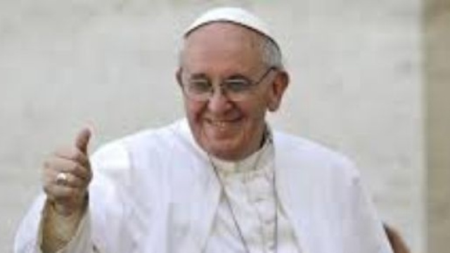 Un'immagine sorridente di Papa Francesco