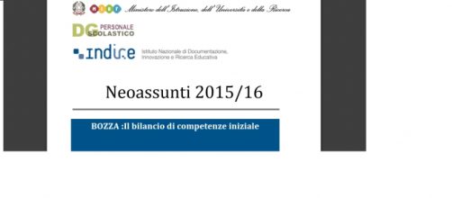 Bilancio delle competenze neoassunti 2015/26 Miur