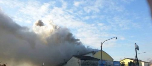 Il rogo ha distrutto il poligono di Portomaggiore