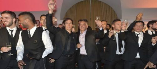 Un brindisi tra Rudi Garcia e James Pallotta