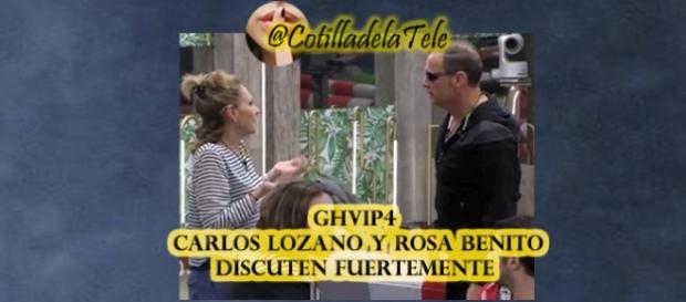 Carlos y Rosa discuten fuetemenete Carlos y Rosa discuten fuetemenete