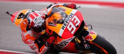 Marc Marquez in pista nel mondiale 2015