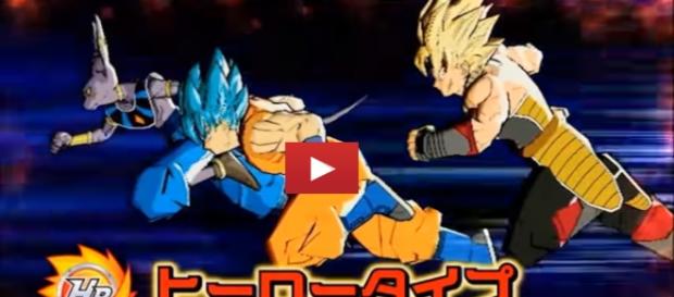 Epico momento con Bills, Goku y Bardock Epico momento con Bills, Goku y Bardock