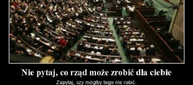 Demotywator o rządzie. Autor: Minx Demotywator o rządzie. Autor: Minx