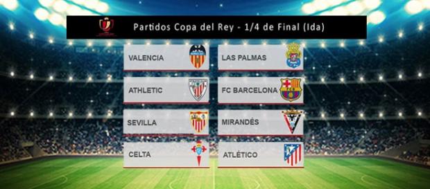 Enfrentamientos de cuartos de Copa del Rey Enfrentamientos de cuartos de Copa del Rey