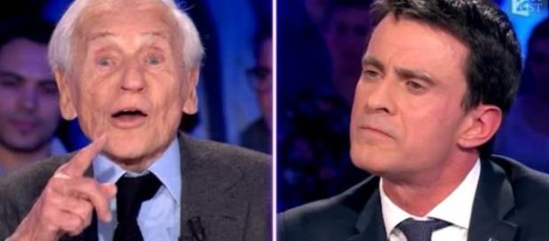 Manuel Valls et Jean d'Ormesson Manuel Valls et Jean d'Ormesson