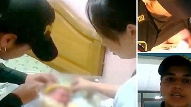 Poliziotta colombiana salva la vita a neonata