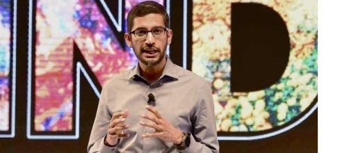 Sundai Pichai in una conferenza in India