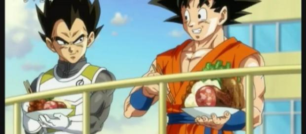 Goku y Vegeta al final del capitulo Goku y Vegeta al final del capitulo