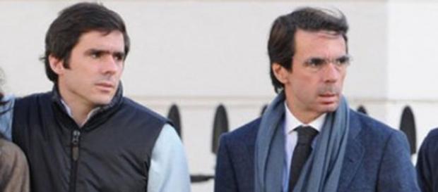 José María Aznar junior y su padre José María Aznar junior y su padre