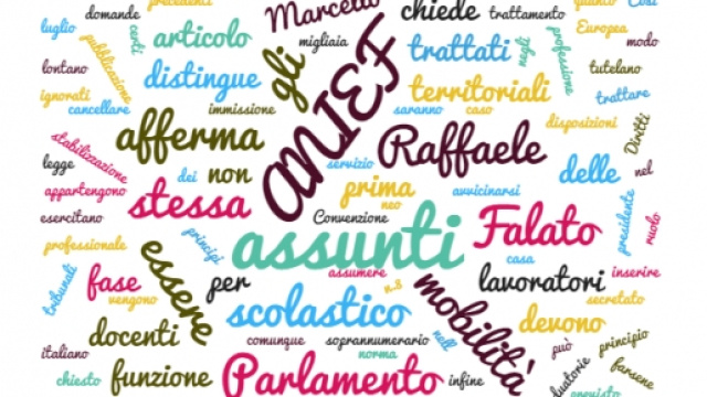 Mobilit&agrave; scuola - ricorsi ANIEF