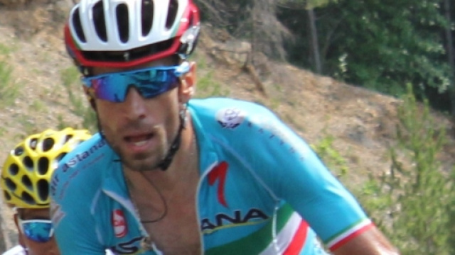 Vincenzo Nibali in maglia tricolore