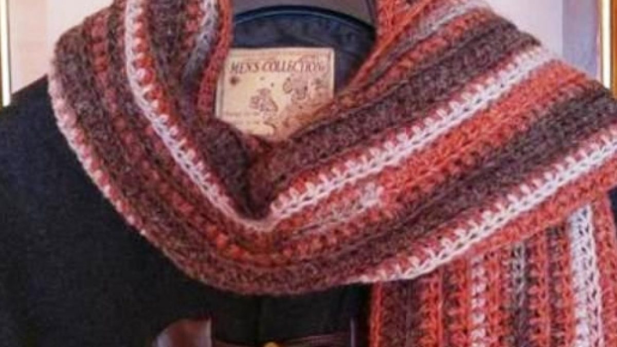 Promover Desviar esta ahí Tutorial: cómo tejer una bufanda a crochet para hombre