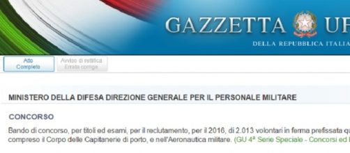 Il portale della Gazzetta Ufficiale