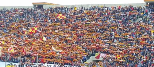 Sciarpata Tifosi Messina in Curva Sud