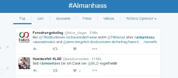 #almanhass erfreut sich großer Beliebtheit. #almanhass erfreut sich großer Beliebtheit.