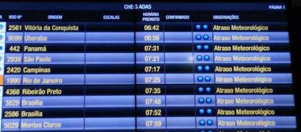 atrasos causados pela neblina nesta segunda (16) atrasos causados pela neblina nesta segunda (16)